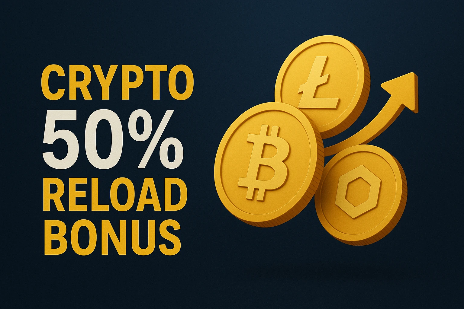 Maandelijkse Reload Bonus met 50% tot 200 USDC aanbieding